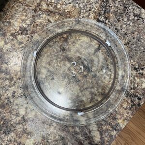 Replacement Microwave Glass Plate Tray Turntable w/ Roller Ring 12.5"